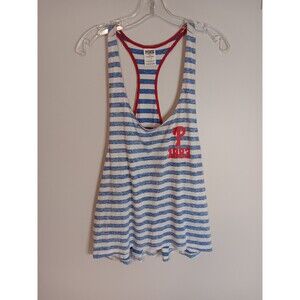 Pink By Victoria's Secret Racerback Tank Top Stripe Sleep Top Sz Large